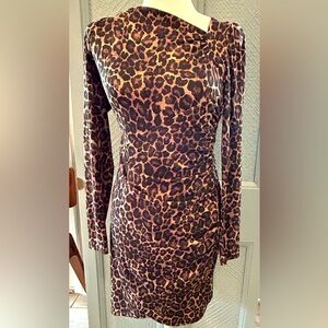 Michael Kors animal print dress with side zipper